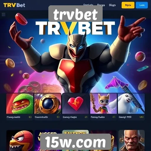 Variedade de jogos disponíveis na plataforma trvbet